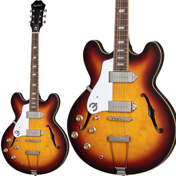 Epiphone エピフォン Casino Lefthand Vintage Sunburst エレキギター フルアコ カジノ レフトハンド