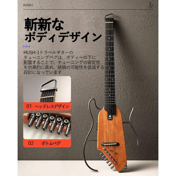 ���ʌ���SALE Donner �h�i�[ HUSH-I ������K�ɍœK �É��A�R�[�X�e�B�b�N�M�^�[ �C���z���Ή� �P�[�X/�C���z��/�`���[�i�[�t�� ���i�摜3