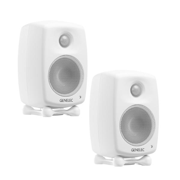 GENELEC パワードスピーカー ペア（ホワイト） 数量限定特価 GENELEC ジェネレック G One (ホワイト) ペア 2台 ホーム