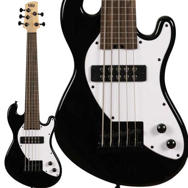 Solid Body 5-String Fretless U-BASS Jet Black (UBASS-SB5-BK-FL)