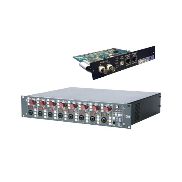 1073OPX Octal Mic Preamp unit & Dante/USB digital option card bundle