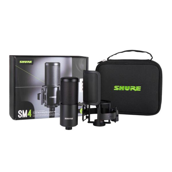 SHURE SM4 Home Recording Microphone Kit ショックマウント・ポップフィルター付き SM4-K-KIT-J