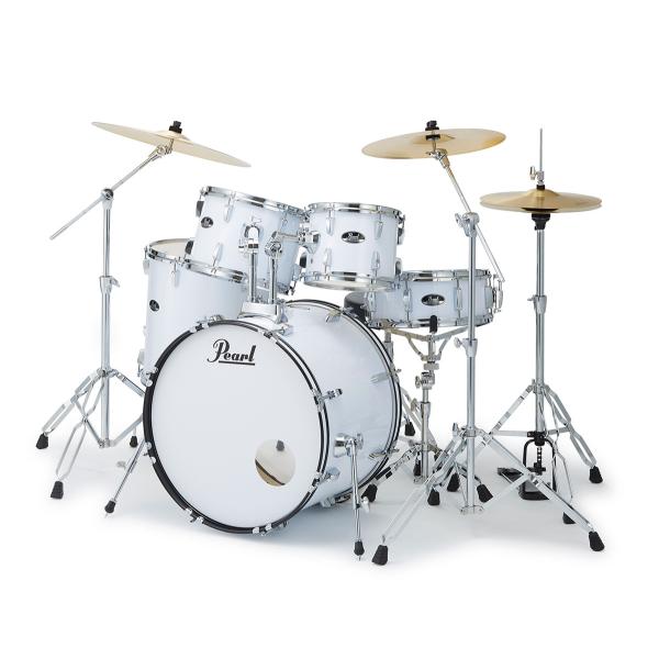 Pearl パール RS525SCWN/CN #33 Pure White ROADSHOW 22”バスドラム ドラムフルセット 初心者向け ロードショー