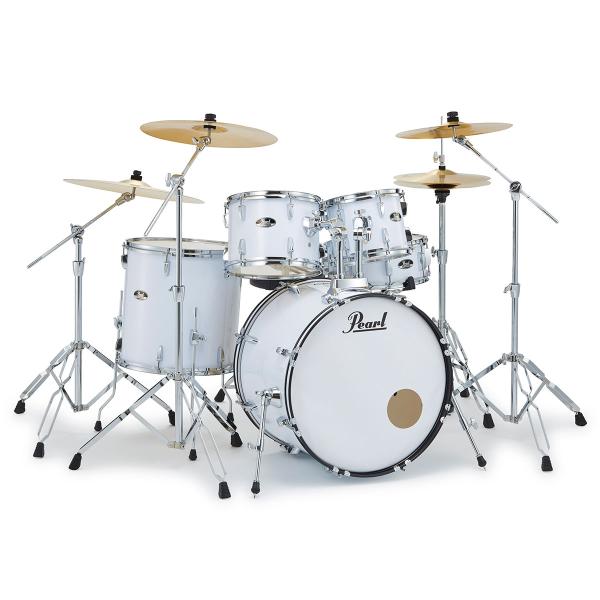 Pearl パール RS525SCWN/C-2CSN #33 Pure White ROADSHOW 22”バスドラム ドラムフルセット 2クラッシュシンバル 初心者向け ロードショー