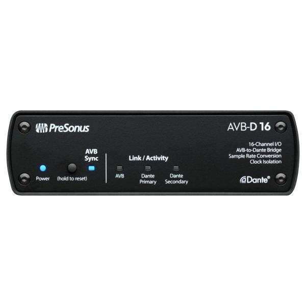 PreSonus プレソナス AVB-D16 16x16 AVB-to-Dante Bridge ネットワークブリッジ