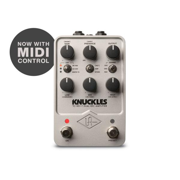 2026/08/30迄に製品登録するとプラグインもらえる数量限定特価 UNIVERSAL AUDIO UAFX Knuckles '92 Rev F Dual Rec Amplifier