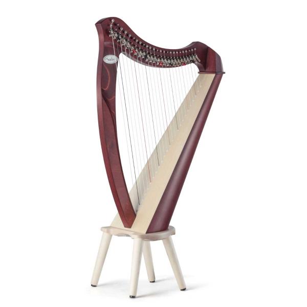 Salvi HARPS サルヴィハープ JUNO25 ジュノ 25弦 (マホガニー)  リュック付属  小型 ミニ レバーハープ 竪琴 膝乗せ