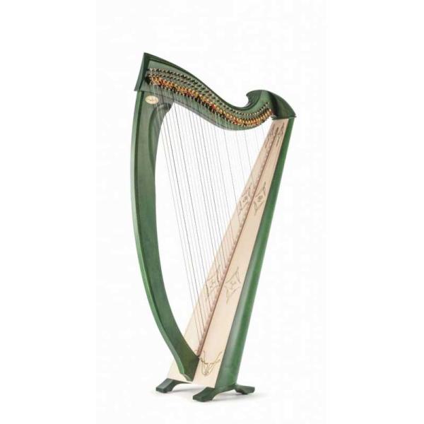 Salvi HARPS サルヴィハープ UNA DELUXE ウーナ デラックス (グリーン) 38弦 ハープ レバーハープ 竪琴