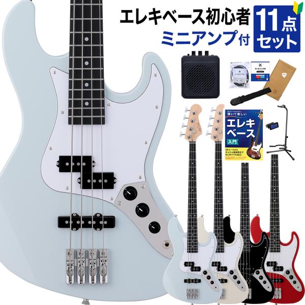 LaidBack レイドバック LBA-PJ ベース初心者11点セット ミニアンプ付き