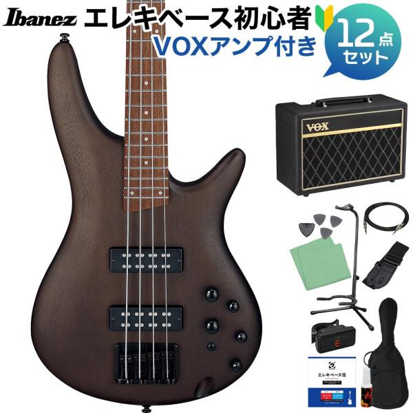 Ibanez（アイバニーズ） SR300EB WNF ベース初心者12点セット VOX