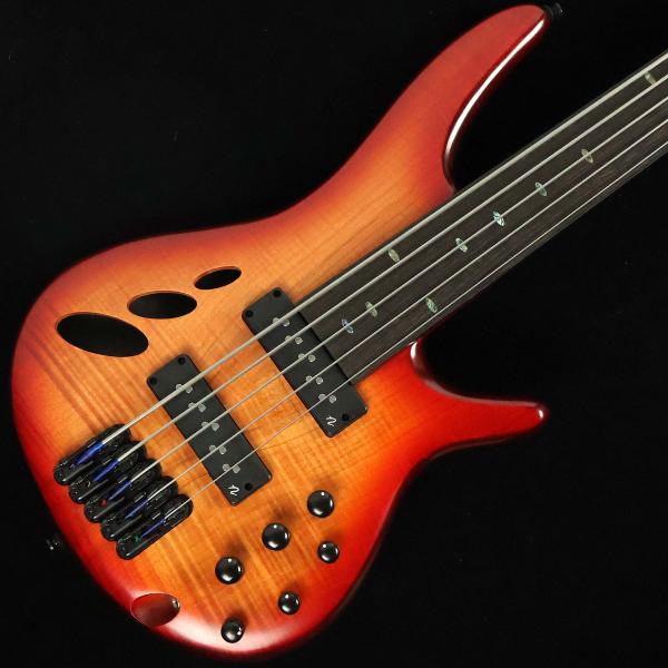 Ibanez アイバニーズ SRD905F Brown Topaz Burst Low Gloss　S/N：I241002172 5弦 フレットレス 未展示品