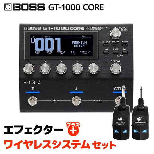 BOSS ボス GT-1000 CORE + LGW-01 ワイヤレスシステムセット マルチエフェクター