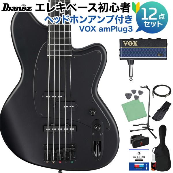 Ibanez アイバニーズ TMB425B-BKF 5弦ベース 初心者12点セット ヘッドホンアンプ付 34インチスケール タルマンベース Talman Bass