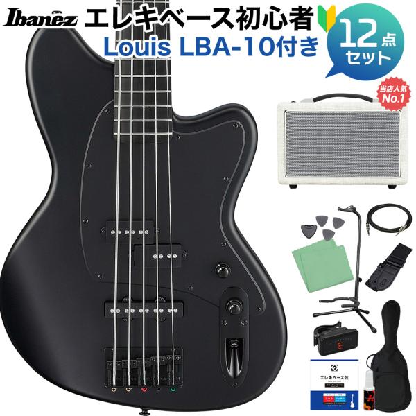 Ibanez アイバニーズ TMB425B-BKF 5弦ベース 初心者12点セット 島村楽器で一番売れてるベースアンプ付 ショートスケール タルマンベース