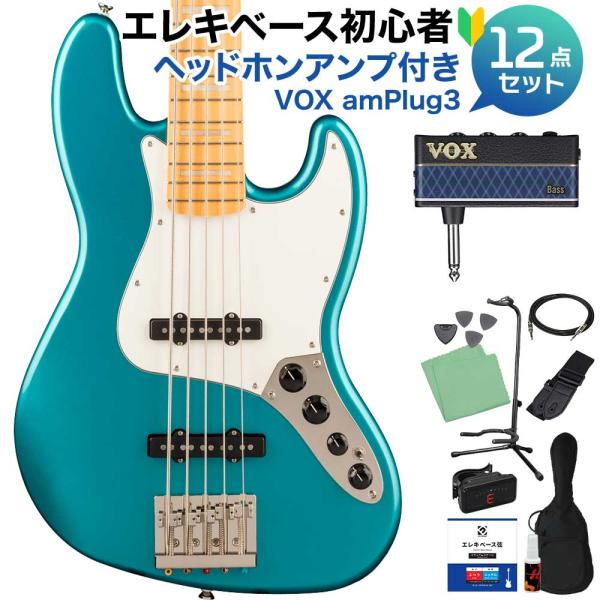 Fender フェンダー Classic Vibe Active '70s JB V OCT 5弦ベース初心者12点セット ヘッドホンアンプ付