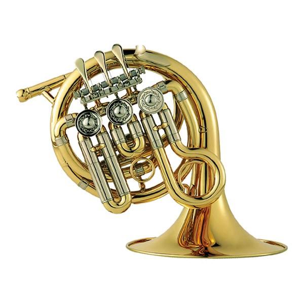 ■ 調子 ＝High B♭シングル■ 3ロータリー■ ボアサイズ = 約11.9ｍｍ■ ベルサイズ ＝ 約160mm■ クリアラッカー仕上げ■ セット内容 ＝ セミハードケース、マウスピース※ホルンマウスピースを使用