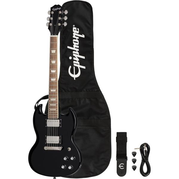 Epiphone エピフォン Power Players SG Dark Matter Ebony エレキギター ダークマターエボニー 7/8サイズ ミニギター