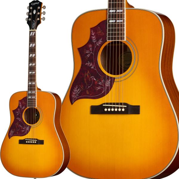 Epiphone エピフォン Hummingbird Studio Left-Handed Heritage Cherry Sunburst エレアコ レフティモデル Fishmanピックアップ搭載 アコースティックギター