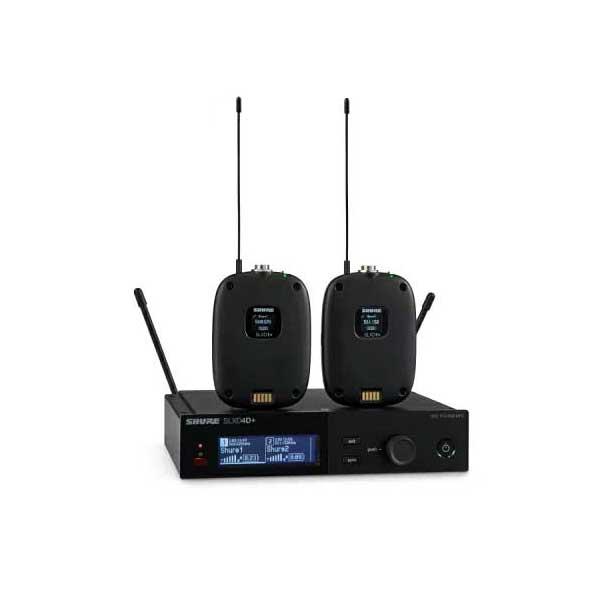 SHURE シュア SLX-D14D+ ボディーパック型送信機 x2 デュアル受信機 x1 セット ワイヤレスシステム SLXD+シリーズ SLXD14D+J-JB