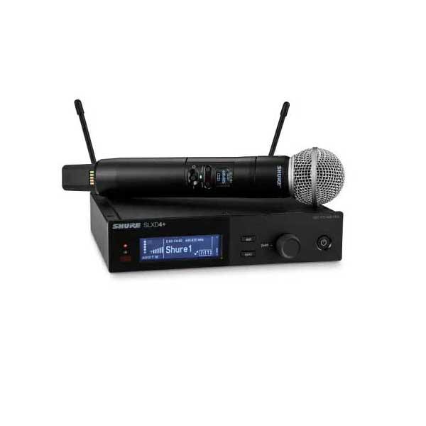 SHURE シュア SLX-D+ ハンドヘルド型送信機SM58カプセルx1 シングル受信機 x1 セット ワイヤレスシステム SLXD+シリーズ SLXD24+J/58-JB