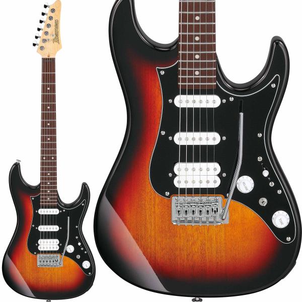 Ibanez アイバニーズ AZES40B Three Tone Sunburst エレキギター 初心者向け トレモロ付 SSH 少し小さめ 25インチスケール