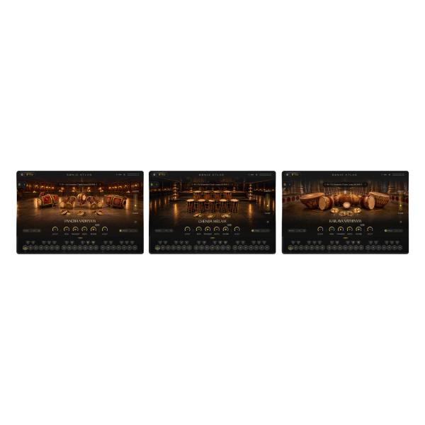 特価 2026/09/28迄 Pitch Innovations Sonic Atlas Temple Drums of India Bundle (3 Packs) バンドル メール納品 代引き不可