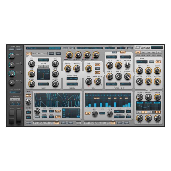 ・ハードウェア・シンセサイザーの良さをソフトウェアに凝縮・４つのオシレーターを搭載し、波形のモーフィングも可能・各オシレーターに９つのユニゾン・ボイスを搭載し、ユニークなサウンドを生成・アナログ・タイプとデジタル・タイプを備えた、２つのマル...