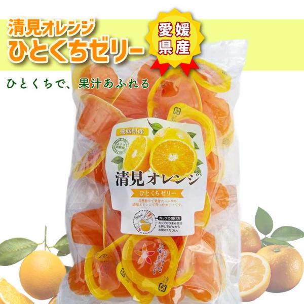 ゼリー 清見オレンジ ひとくちゼリー 愛媛県産 柑橘 お菓子 小分け