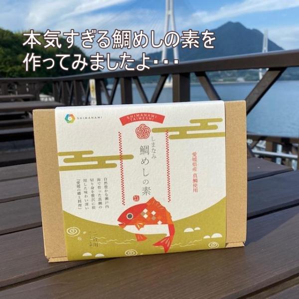 しまなみ鯛めしの素 真鯛 国産 炊き込みご飯 釜飯 タイ飯２合用 愛媛 瀬戸内産 土産