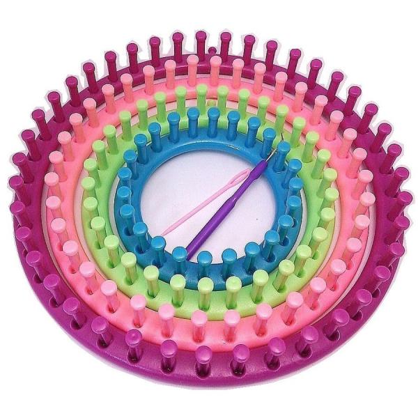 ニットクイックルーム 帽子が簡単に編める 編み機 編み針付き 大人から子供まで 4サイズセット 手作り プレゼントに 日本語説明書付き 毛糸 編み物 キット Buyee 日本代购平台 产品购物网站大全 Buyee一站式代购 Bot Online