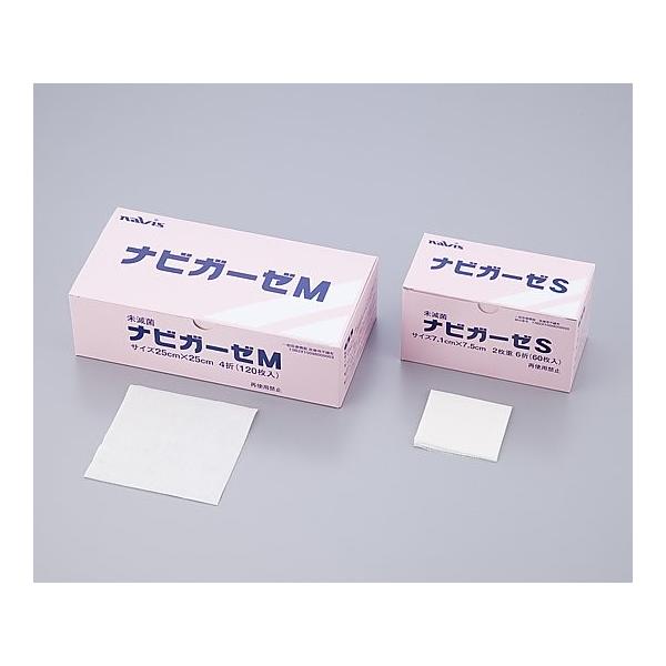 更に値引き決行！　未使用　ナビガーゼ　Ｍ　医療用不織布　4折（120枚）30箱 ナビス ナビガーゼ M 120枚入（アズワン（As-one)） : 介護用品の