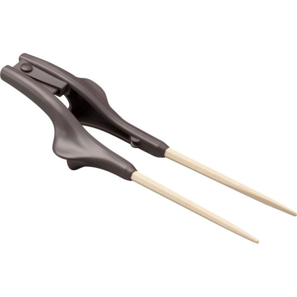 箸ぞうくんクリア / S-13 茶色（22cm） 左手用（ウインド） : 介護用品