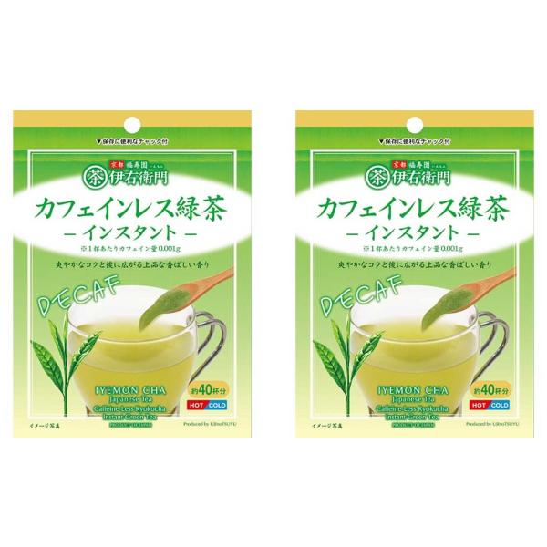他サイト： 【セット】伊右衛門　カフェインレスインスタント緑茶　32g袋×2個セット（宇治の露製茶）の商品画像