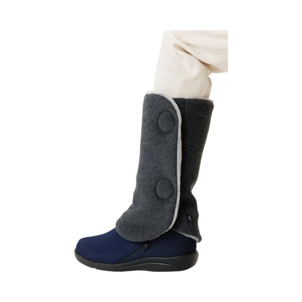 ●サイズ（ふくらはぎ周り）／約45cmまで対応●重さ／約90g（片足）●材質／表・内素材：ポリエステル100％●生産国／中国・靴との隙間をなくす設計で暖かさをキープ。・全開、調整できるので、足に沿う形で巻けて温かい。