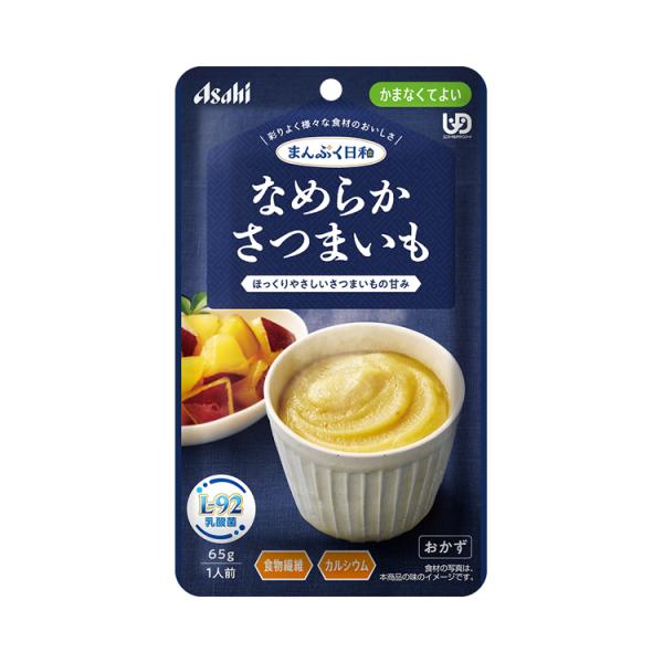 ●原材料／さつまいもペースト（国内製造）、砂糖、水溶性食物繊維、大豆油、発酵調味料（小麦を含む）、食塩、寒天、殺菌乳酸菌粉末／増粘剤（加工デンプン、キサンタン）、炭酸Ca、酸化防止剤（V.C）、カロテノイド色素●栄養成分／（1袋当たり）エネ...