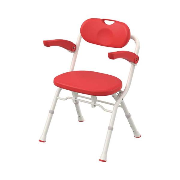 アロン化成　安寿　シャワーベンチ　TSレッド 折りたたみシャワーベンチ TS | 【安寿】の介護用品 | アロン化成