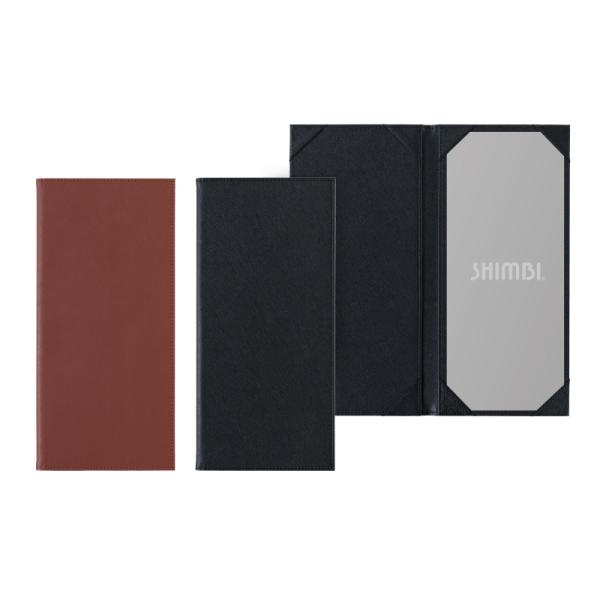 メニューブック　SHIMBI（シンビ）　PAL-102　縦長　コーナーポケット　2ページ仕様　メニュー表　カフェ　バー　居酒屋　美容室　a4　おしゃれ