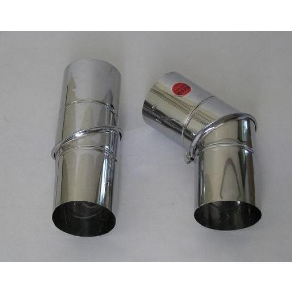 [Release date: April 19, 2013]薪ストーブにかかせないステンレス煙突です。