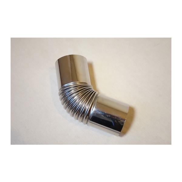 新保製作所 アウトドア専用ステンレス煙突 径80 曲り45度 : 薪