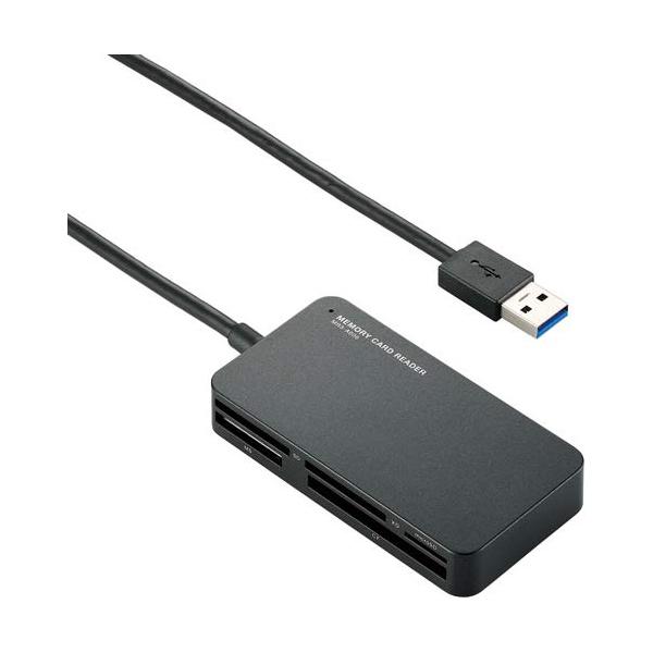 他サイト： エレコム メモリリーダライタUSB3．0対応 ブラック MR3-A006BKの商品画像