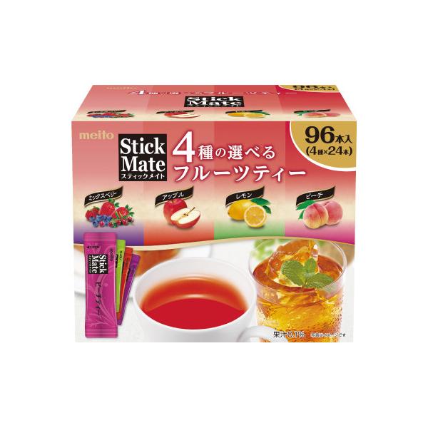 他サイト： 名糖産業 ＃スティックメイト フルーツティーアソート 96本 462802の商品画像