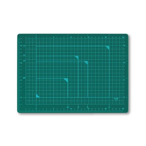 他サイト： プラス カッターマット　Ａ４　ＧＲ　ＣＳ−Ａ４　緑 ＣＳ−Ａ４の商品画像
