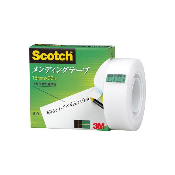 他サイト： スリーエム ジャパン スコッチ メンディングテープ 小巻 18mm×30m 紙箱入り 810-1-18の商品画像