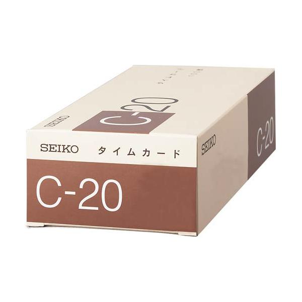セイコーソリューションズ タイムカードC−20 20日締 C-20カ-ド