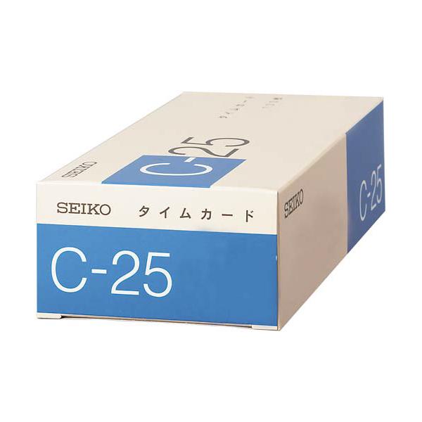 セイコーソリューションズ タイムカードC−25 25日締 C-25カ-ド