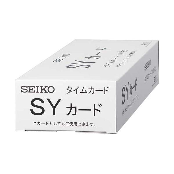 セイコーソリューションズ セイコー用タイムカード SY 全締日対応 両面 6欄 SYカ-ド