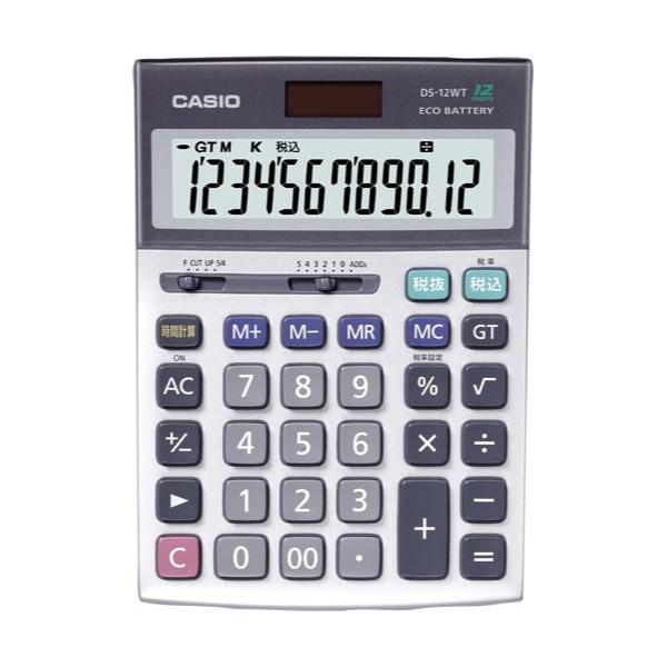 カシオ計算機 デスク型本格実務電卓 DS−12WT−N DS-12WT-N グリーン