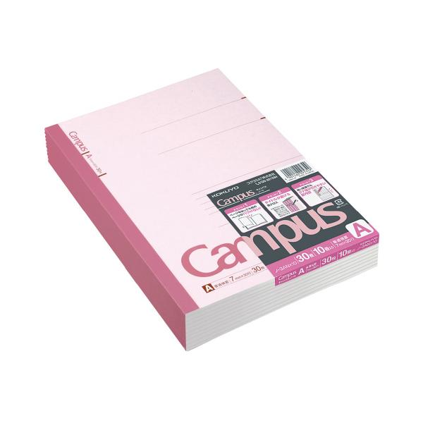 他サイト： コクヨ KOKUYO キャンパスノート A罫（普通横罫） セミB5 罫幅7mm30枚 10冊パック ノ-3ANX10の商品画像