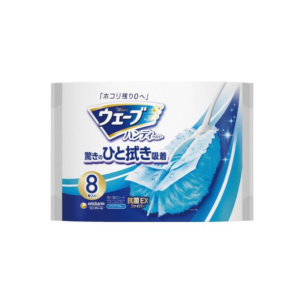 てった ユニ・チャーム ウェーブハンディワイパー ブルー 取替えシート