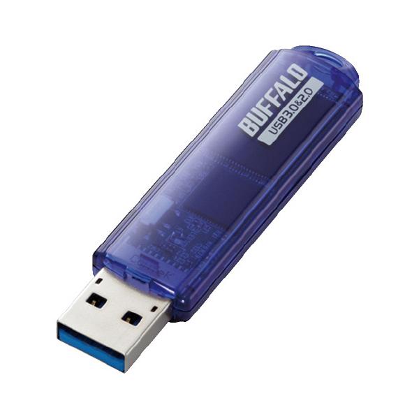BUFFALO obt@[USB[ USB3D0 32GB u[ RUF3-C32GA-BL 10pbN